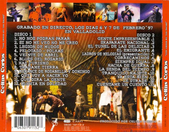 Celtas cortos Nos vemos en los bares back